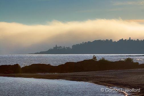 Incoming Fog Bank_49837.jpg - Photographed on the north shore of Lake Superior in Ontario, Canada.